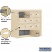 Salsbury Cell Phone Storage Locker - 4 Door High Unit (8 Inch Deep Compartments) - 12 A Doors and 2 B Doors - Sandstone - Surface Mounted - Master Keyed Locks